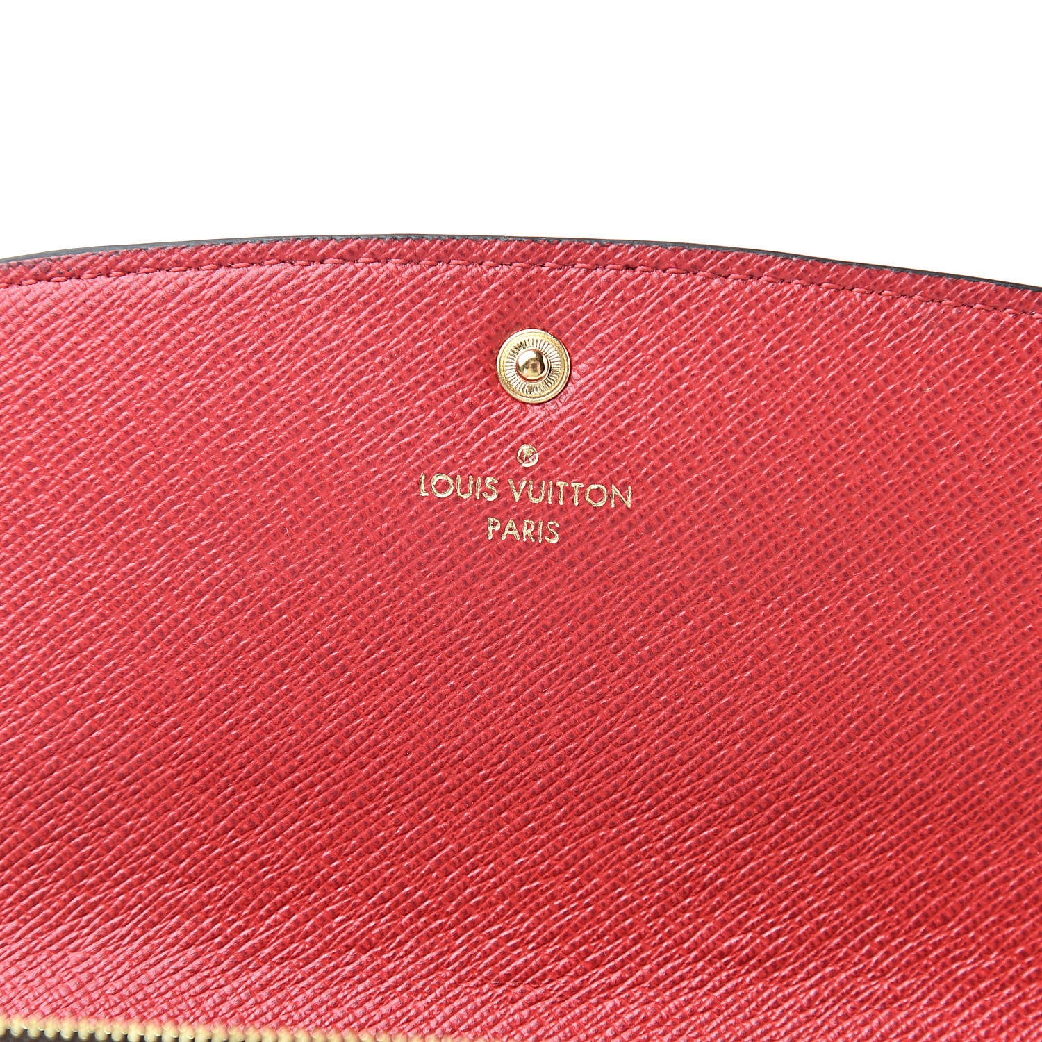 Louis Vuitton Damier Ebene Emilie Wallet Red 6 of 8