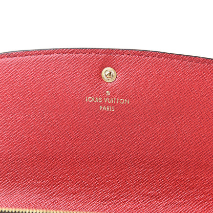 Louis Vuitton Damier Ebene Emilie Wallet Red 6 of 8