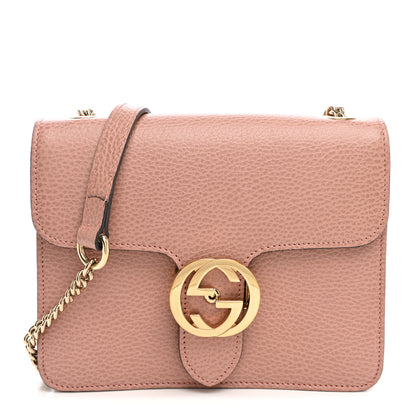 Gucci Dollar Calfskin Small Interlocking G Shoulder Bag Soft Pink 1 of 10