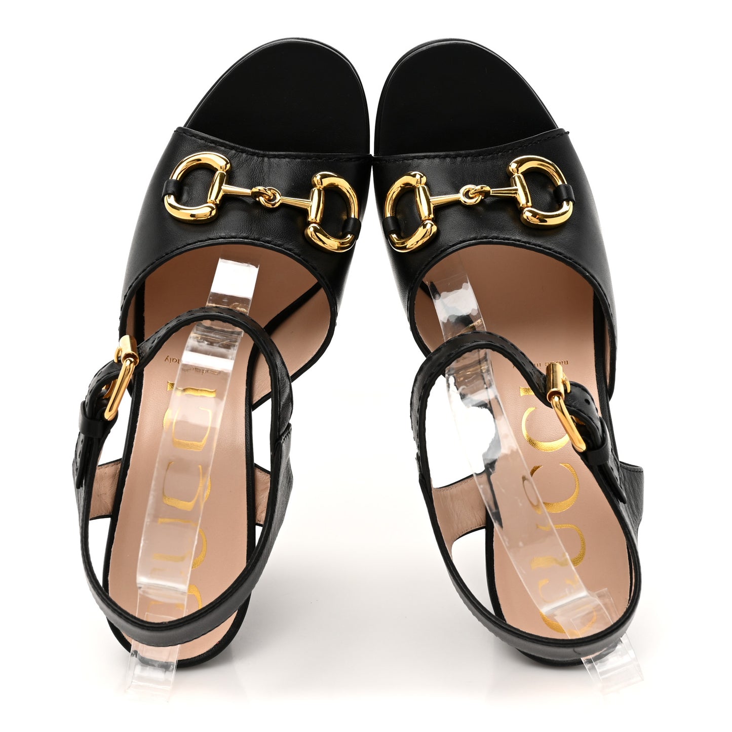 Nappa Charlotte Horsebit 40/135mm Platform Sandals 41.5 Black