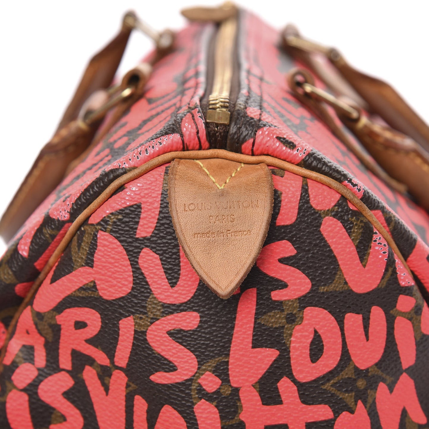Monogram Graffiti Speedy 30 Fuchsia