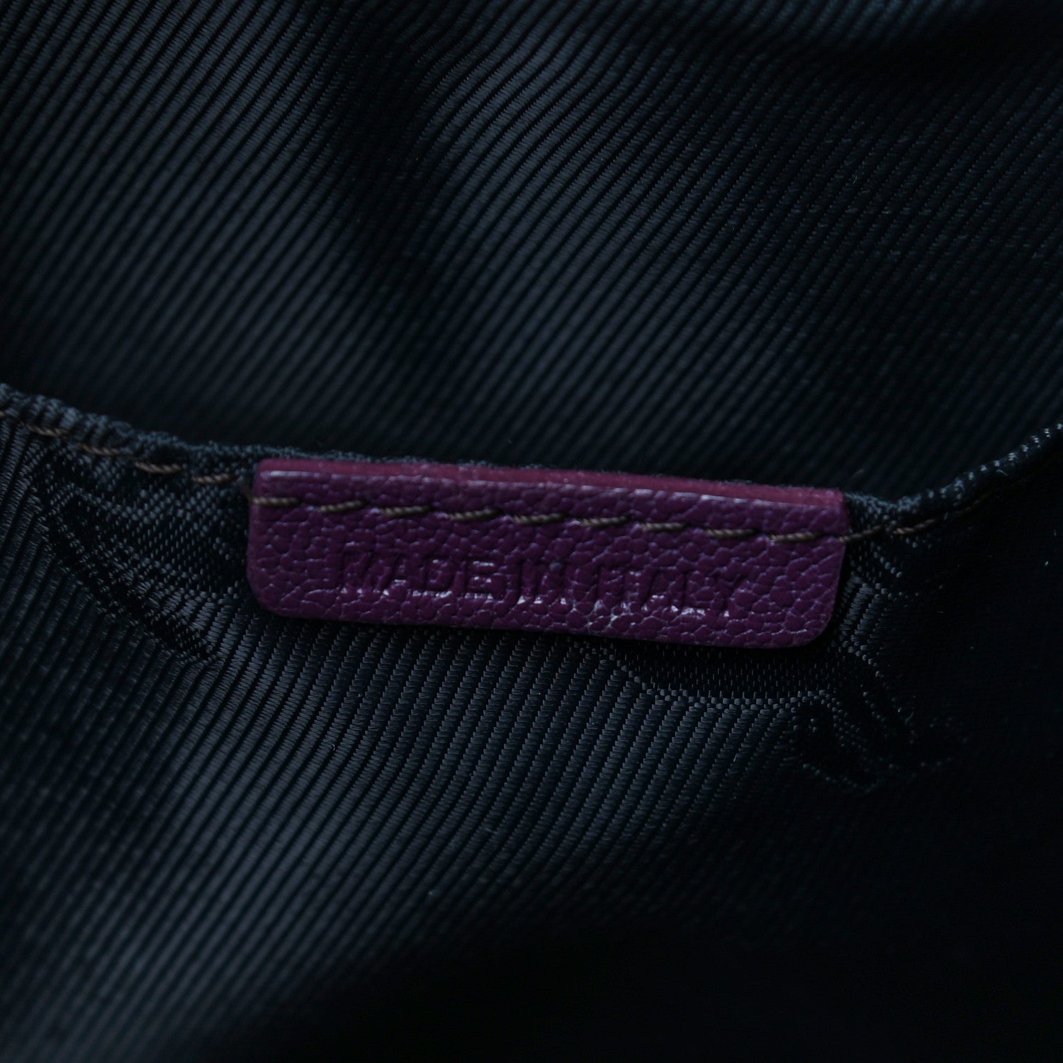 Burberry Grainy Calfskin Small Pilgrim Bowling Bag Plum 11 of 15