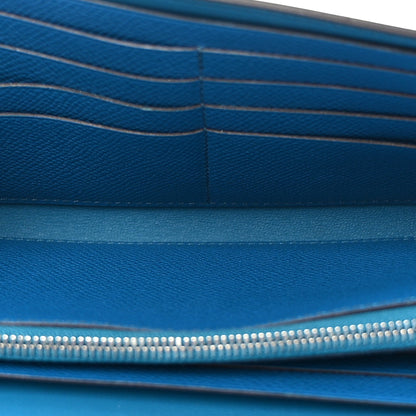 Hermes Epsom Constance Long Wallet Bleu Izmir 5 of 12