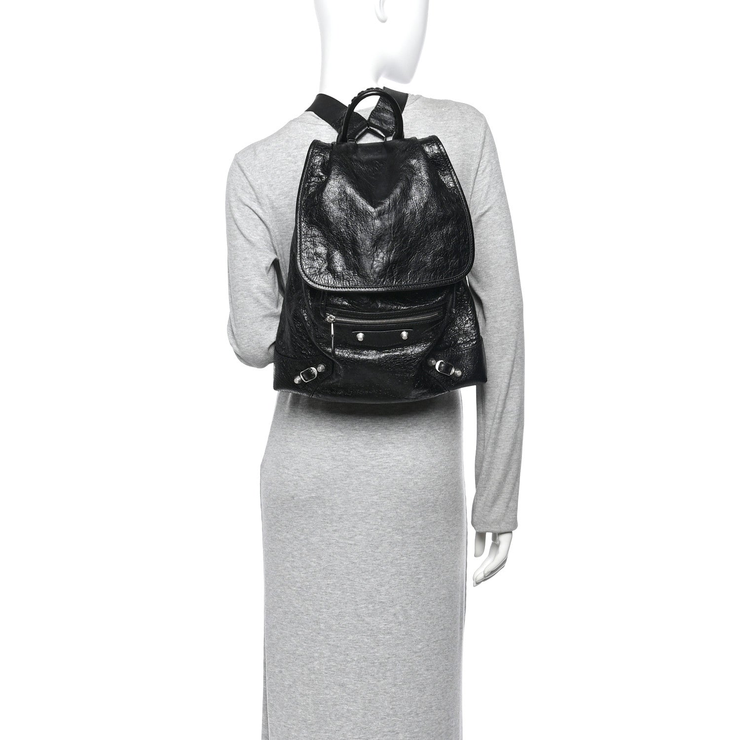 Balenciaga Agneau Giant 12 Silver Hardware S Traveler Backpack Black 2 of 11