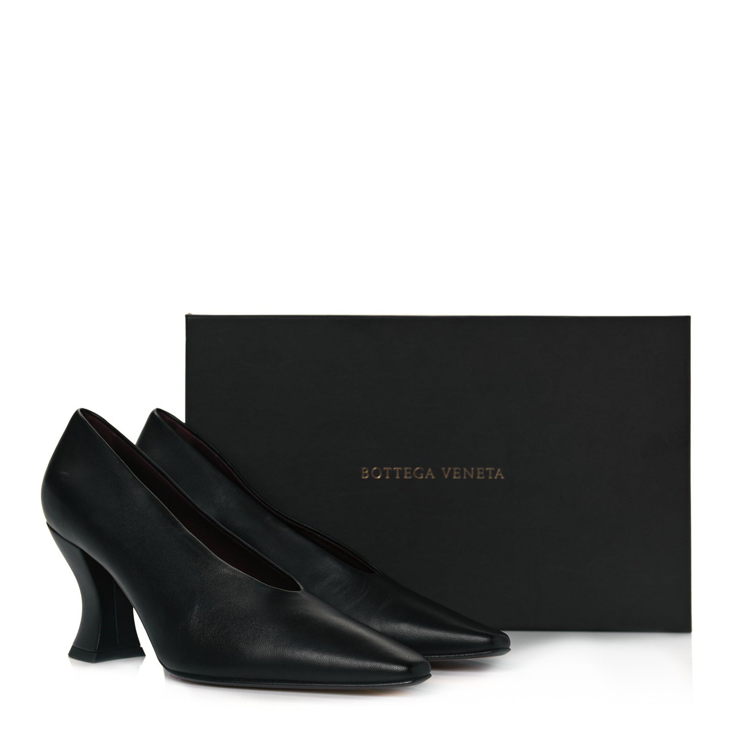 Nappa Almond Pumps 38.5 Black