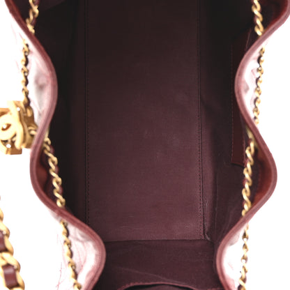 Chanel Caviar Quilted Small Chanel 25 Handbag Burgundy 5 of 15