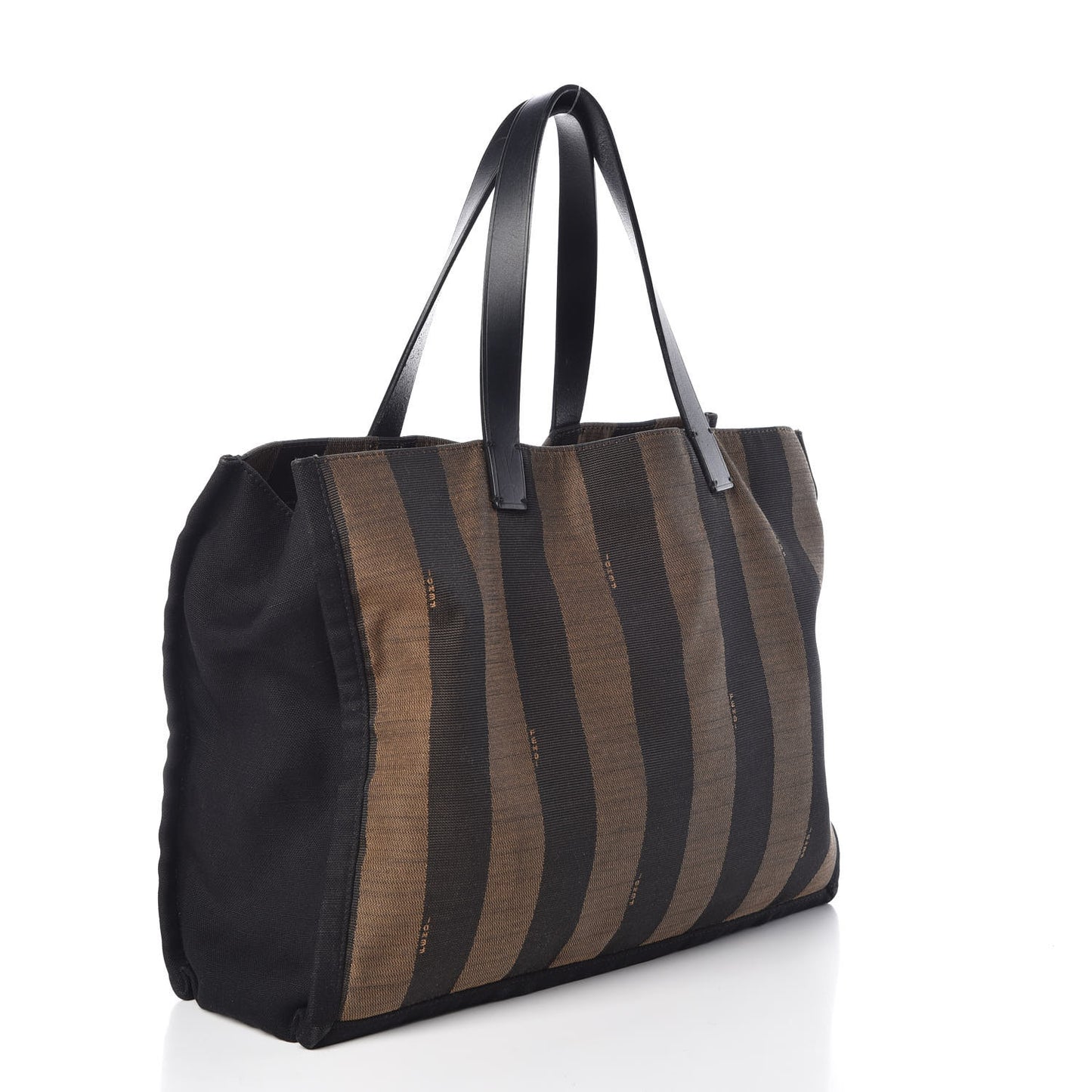 Pequin Small Shopping Tote Black Tobacco