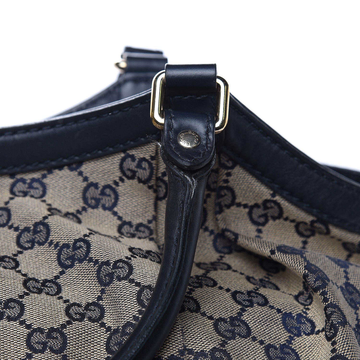 Gucci Monogram Calfskin Large Sukey Tote Beige Blue 14 of 18
