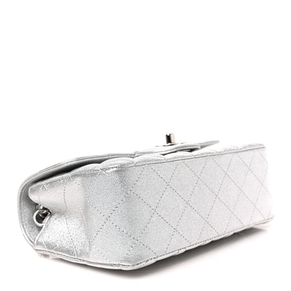 Chanel Metallic Lambskin Quilted Mini Rectangular Flap Silver 4 of 9