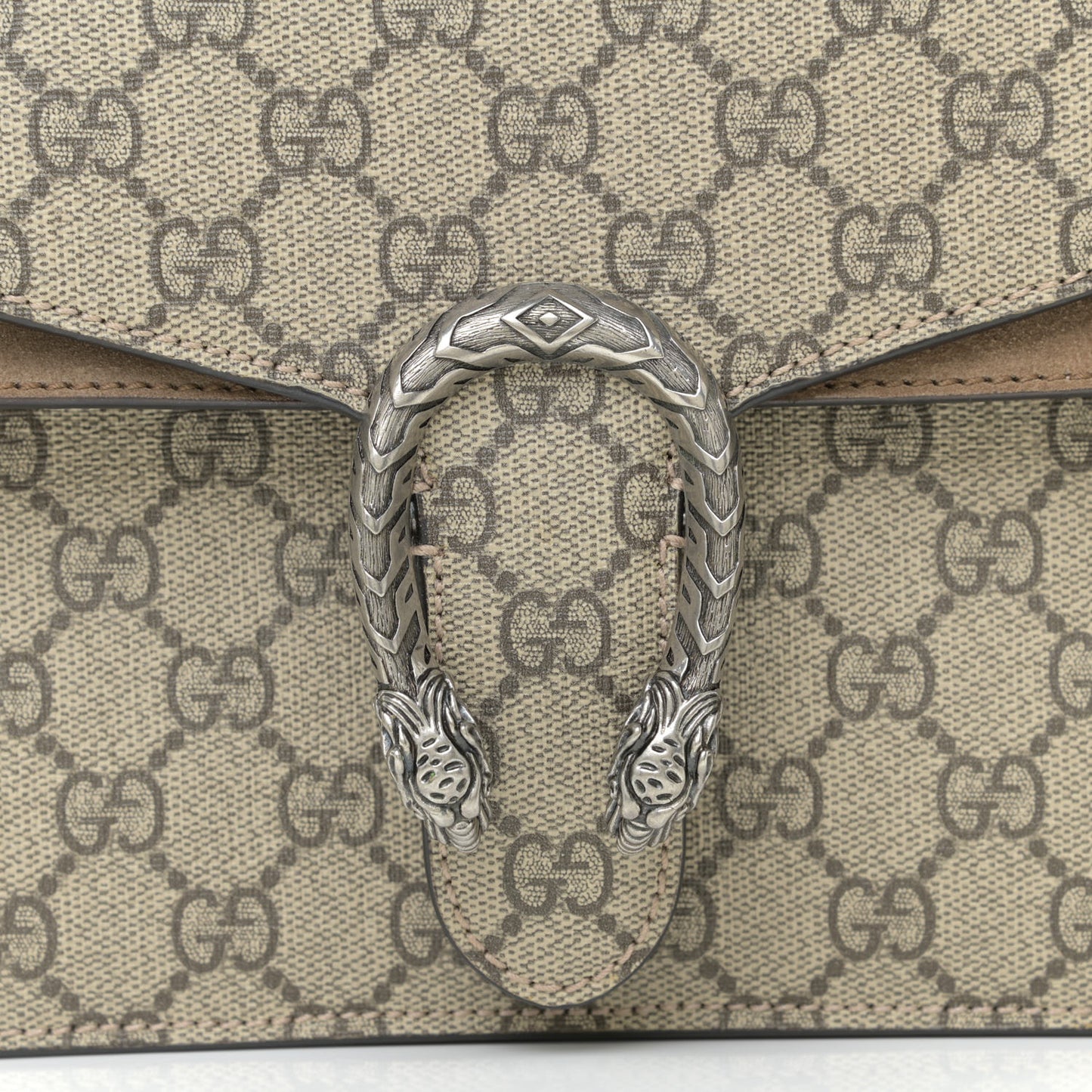 GG Supreme Monogram Mini Dionysus Shoulder Bag Taupe