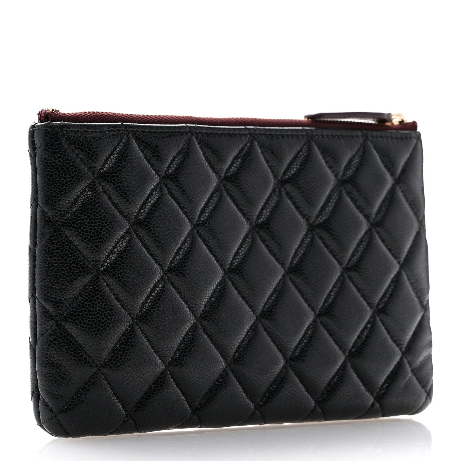 Chanel Caviar Quilted Cosmetic Case Black 3 of 9