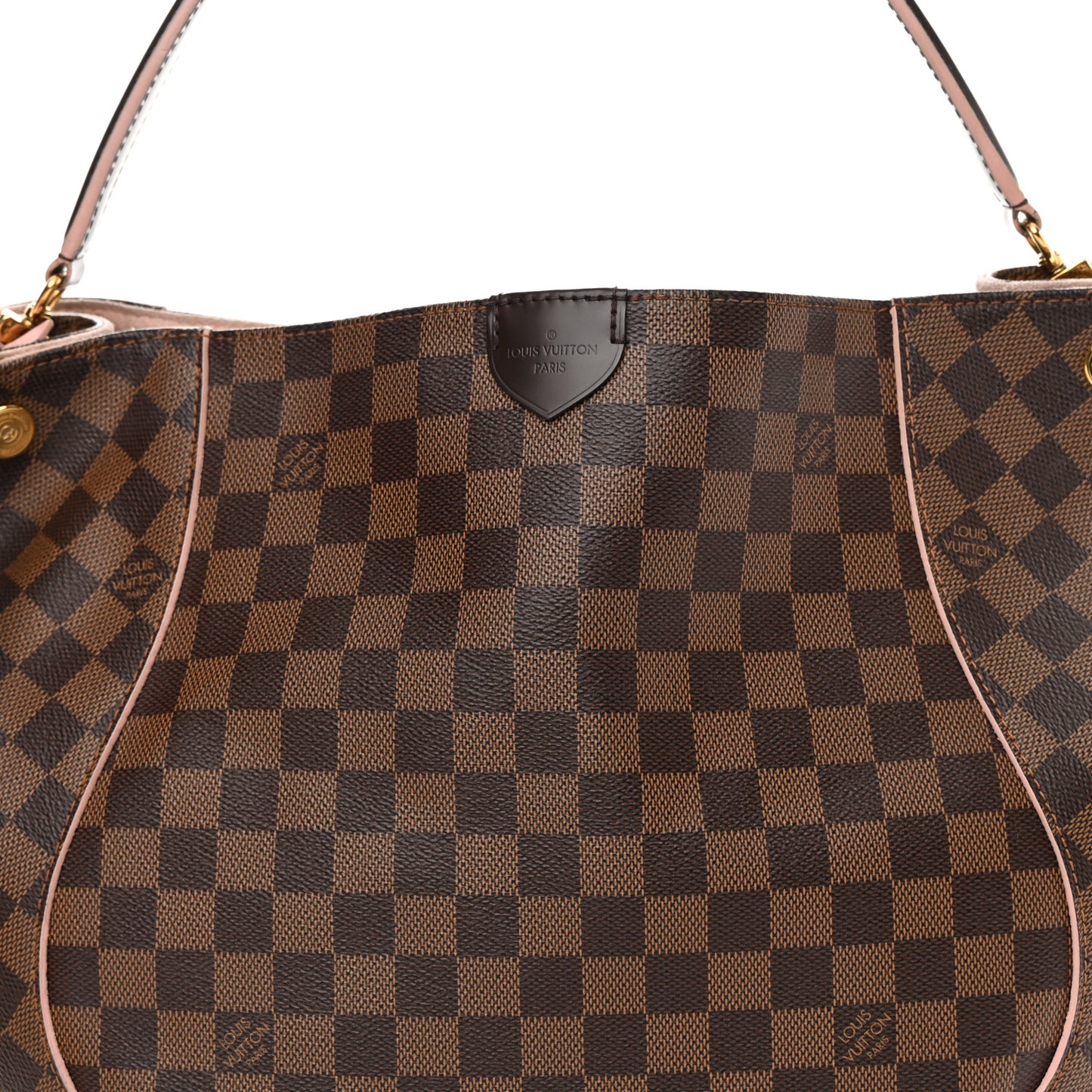 Damier Ebene Caissa Hobo Rose Ballerine