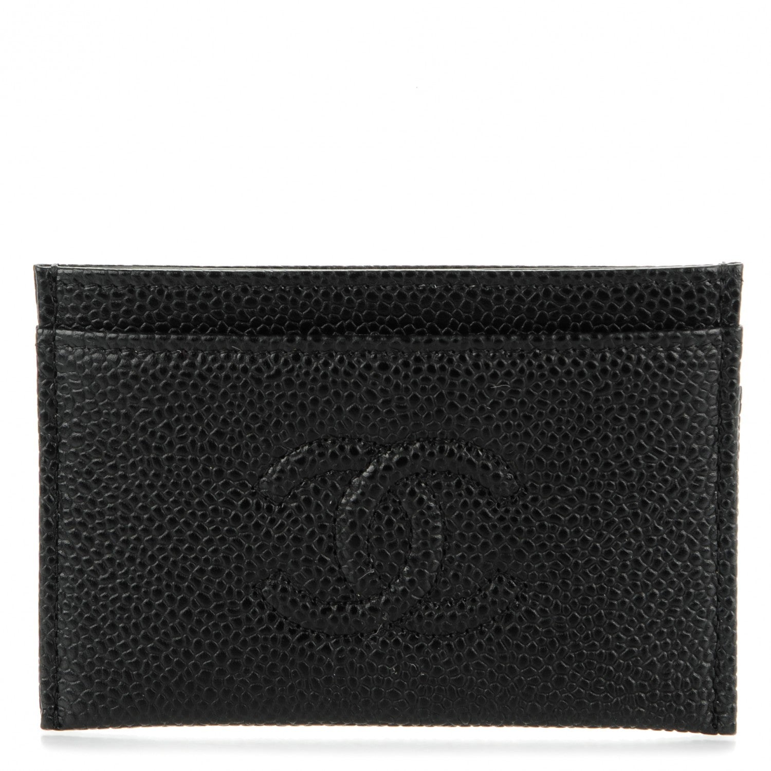 Chanel Caviar Timeless CC Card Holder Black 1 of 8