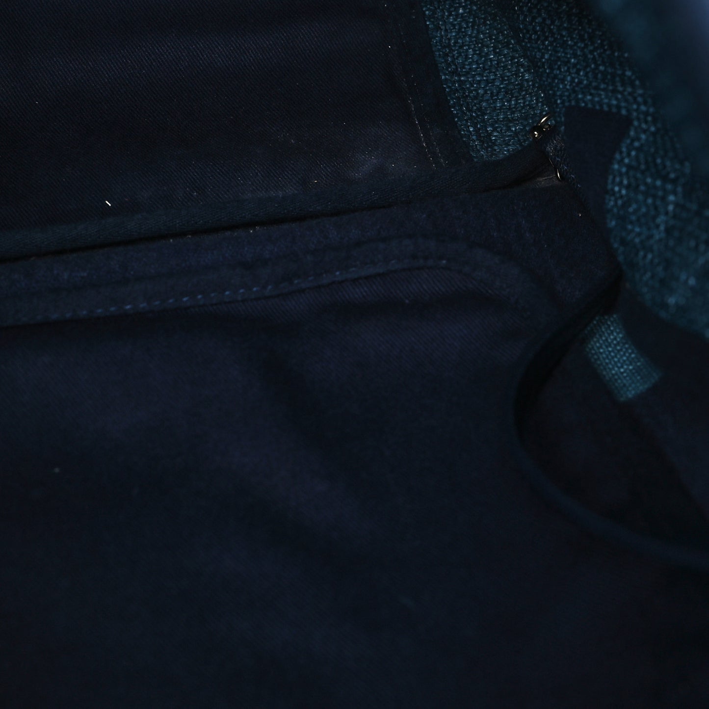 Canvas Large Shopping Tote Dark Blue