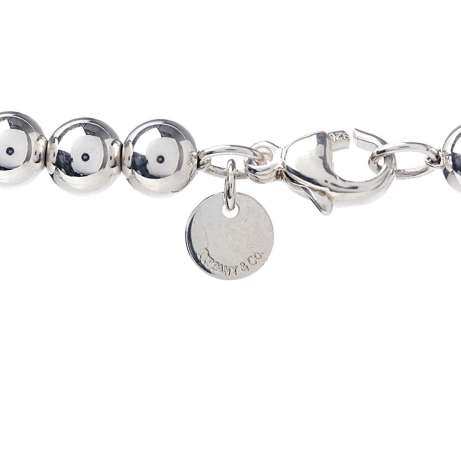Tiffany Sterling Silver HardWear Graduated Ball Necklace 4 of 5