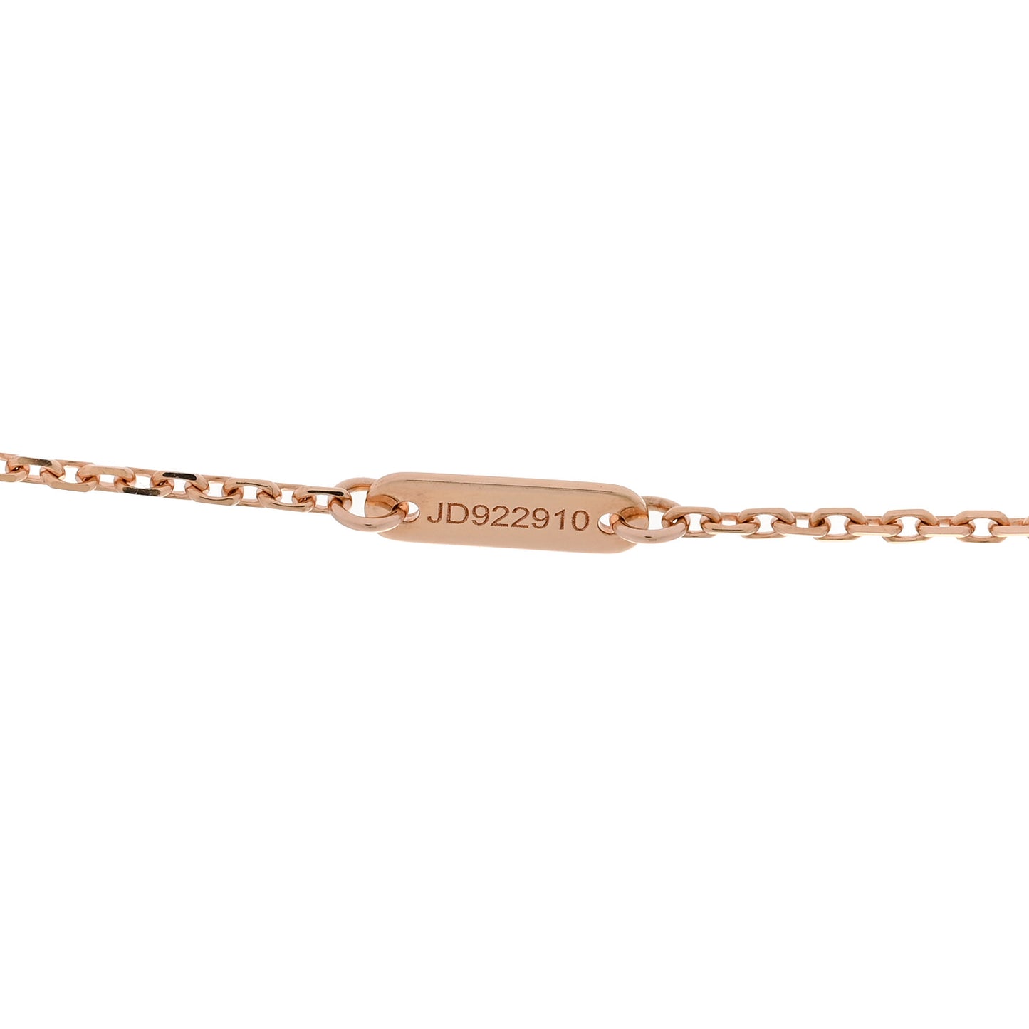 18K Rose Gold Diamond Mini Frivole Pendant Pave Necklace