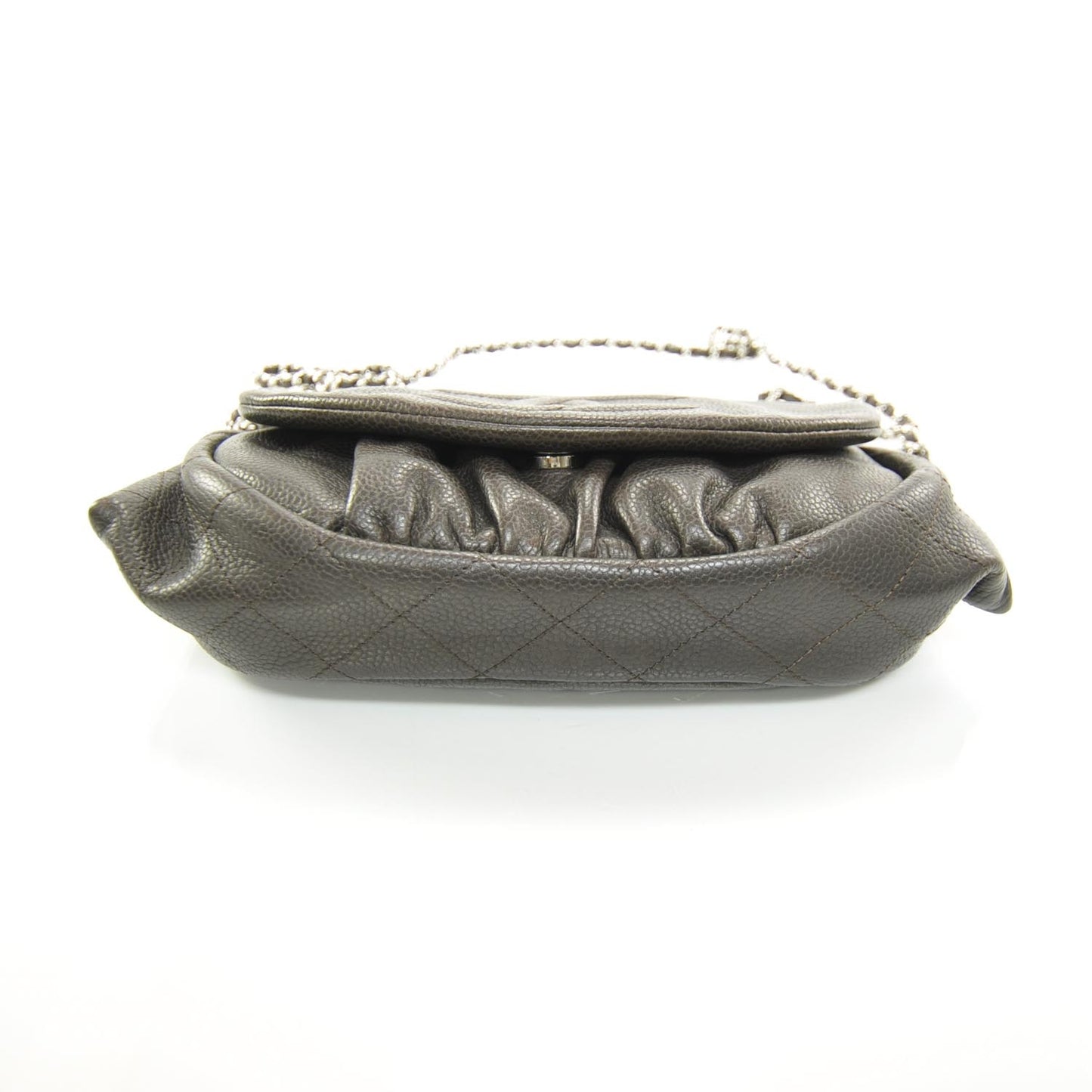 Caviar Half Moon Wallet On Chain WOC Dark Brown