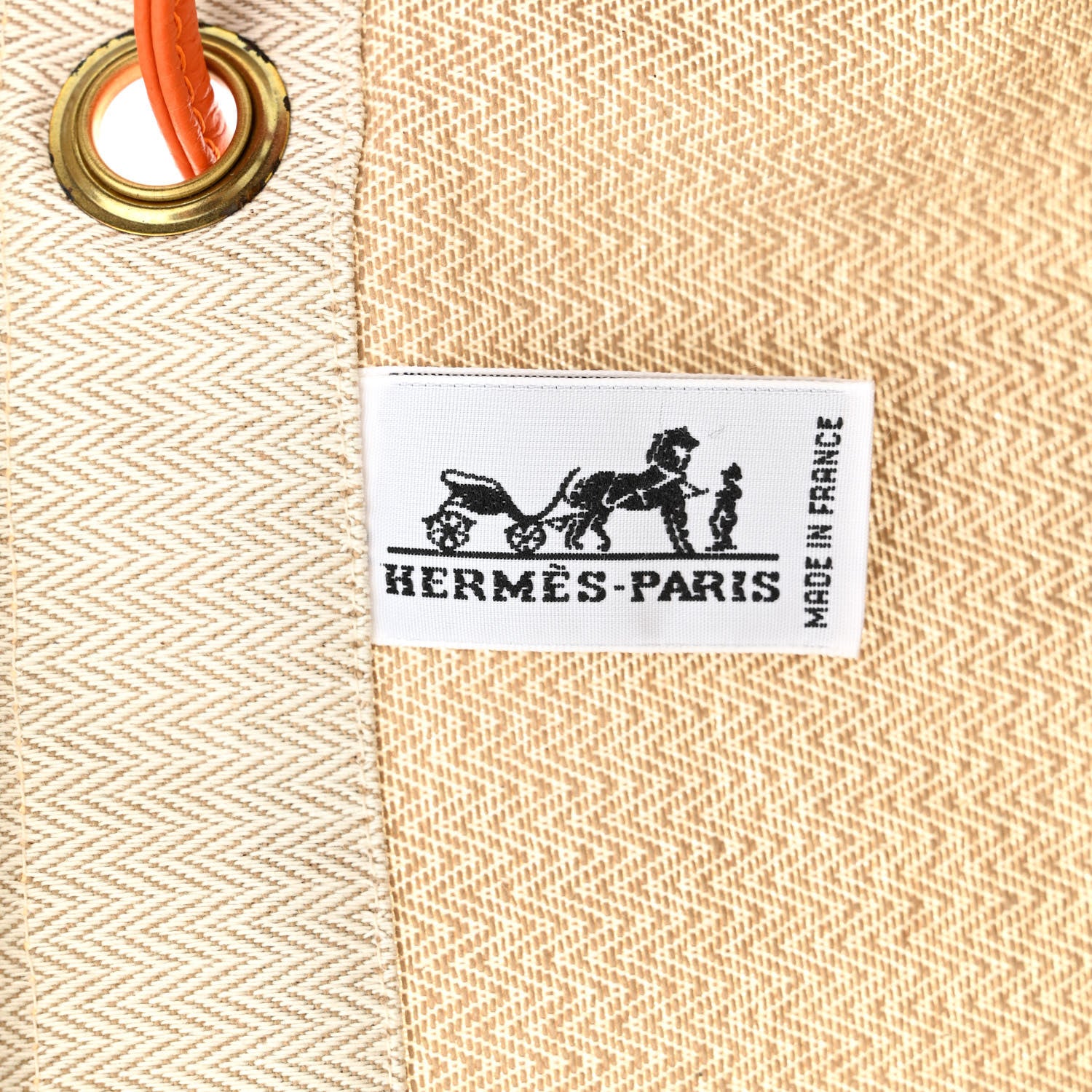 Hermes Canvas Swift Aline Grooming Bag Orange 6 of 9