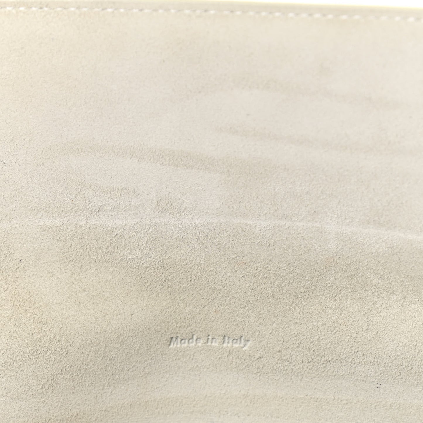 Smooth Calfskin Travel Clutch White
