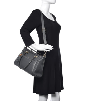 Gucci Pebbled Calfskin Small Bella Top Handle Bag Gray 3 of 13