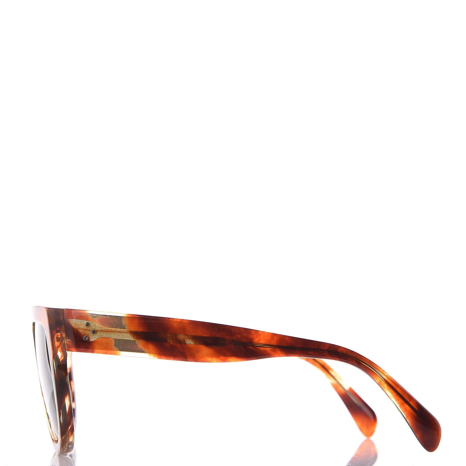 Celine Acetate Aviator Sunglasses CL 40001I Havana 2 of 6