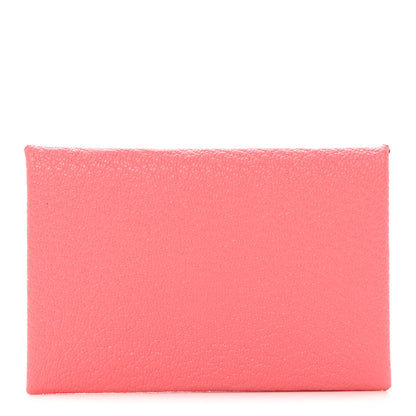 Hermes Chevre Mysore Calvi Card Case Rose Azalee 1 of 8