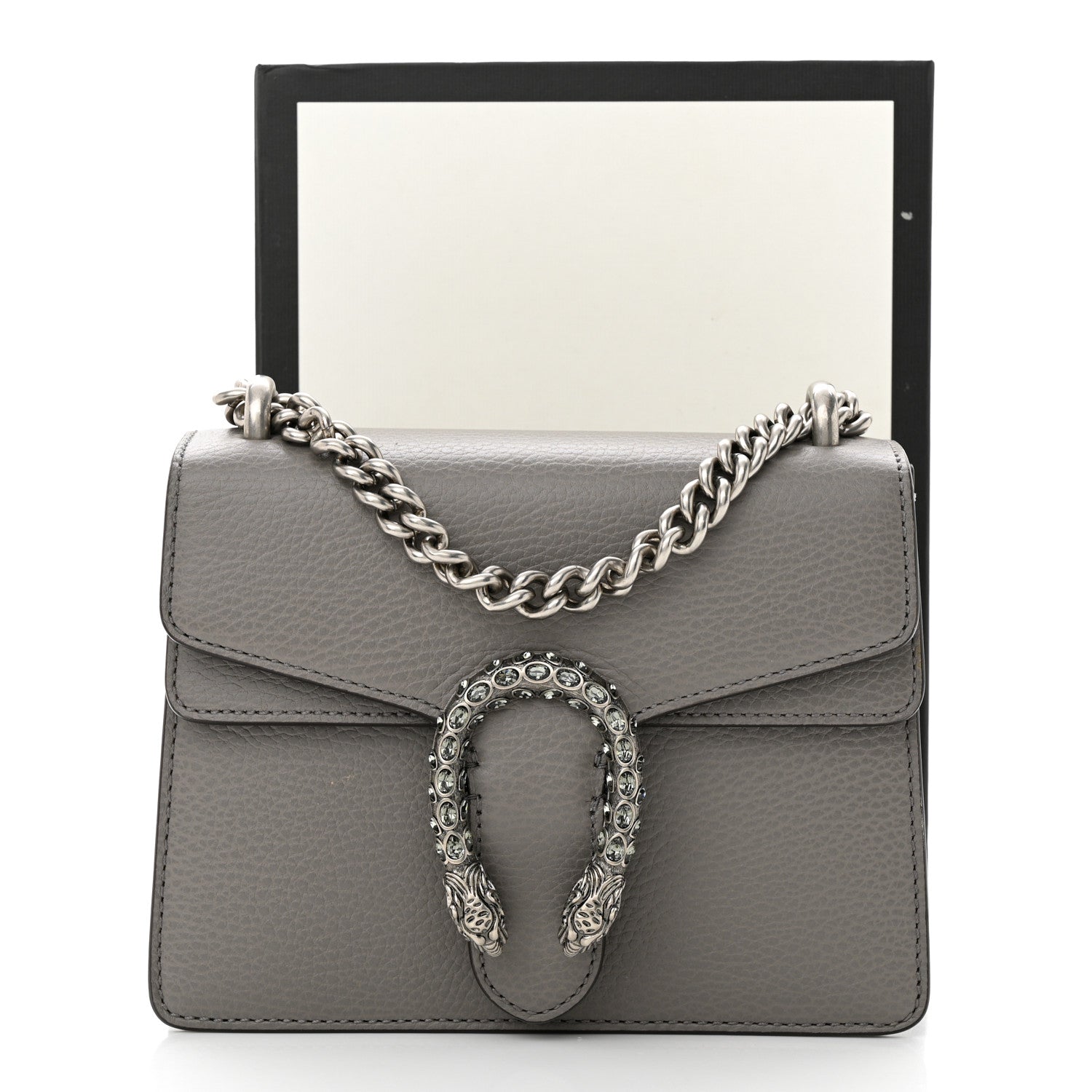 Gucci Calfskin Mini Dionysus Shoulder Bag Dusty Grey 13 of 13