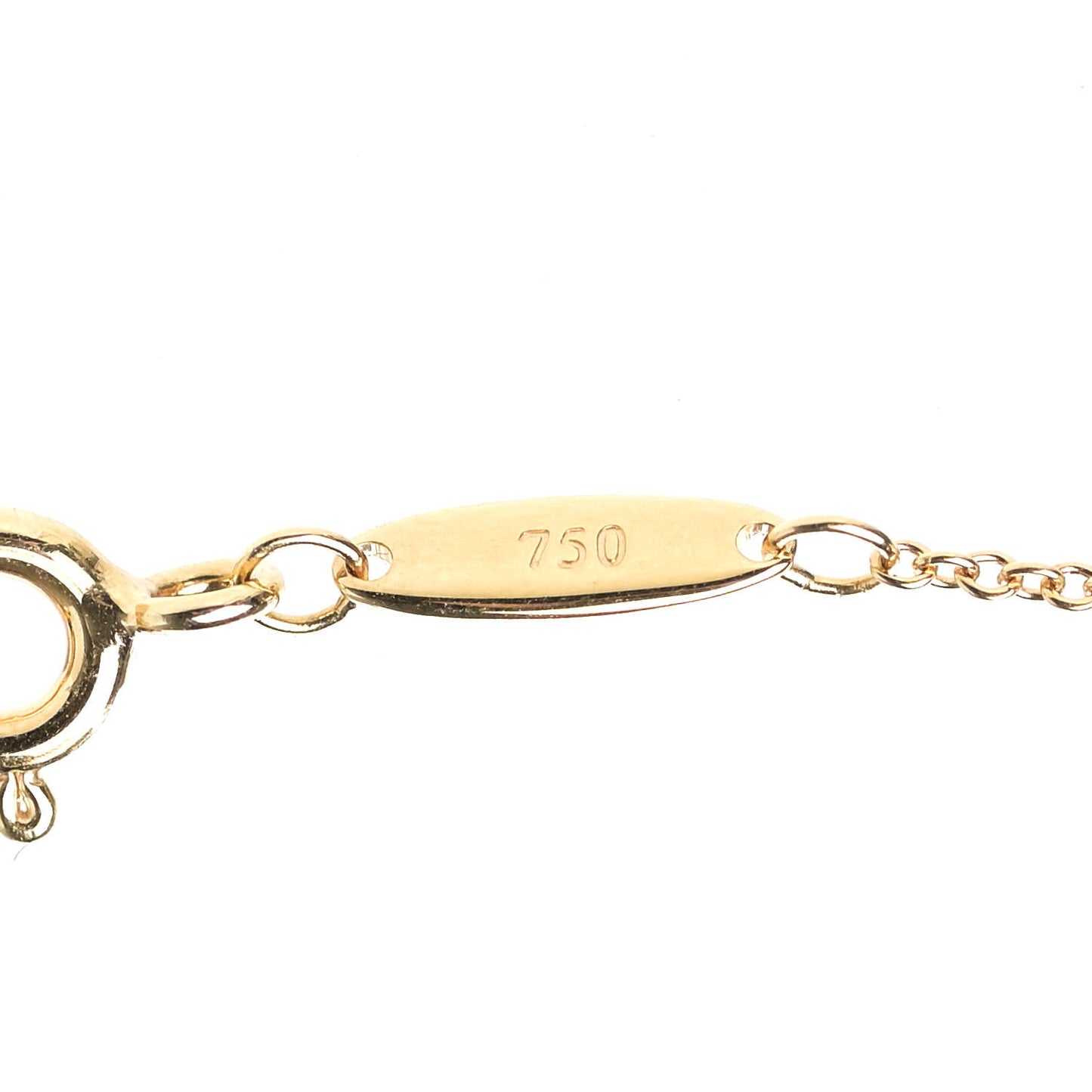 18K Yellow Gold Diamond .36ct Elsa Peretti Diamonds by the Yard Pendant Necklace