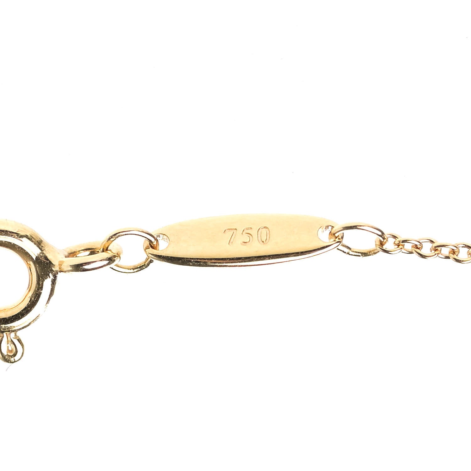 Tiffany 18K Yellow Gold Diamond .36ct Elsa Peretti Diamonds by the Yard Pendant Necklace 6 of 8