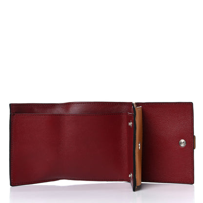 Loewe Grained Calfskin Compact Wallet Caramel Pecan 5 of 7