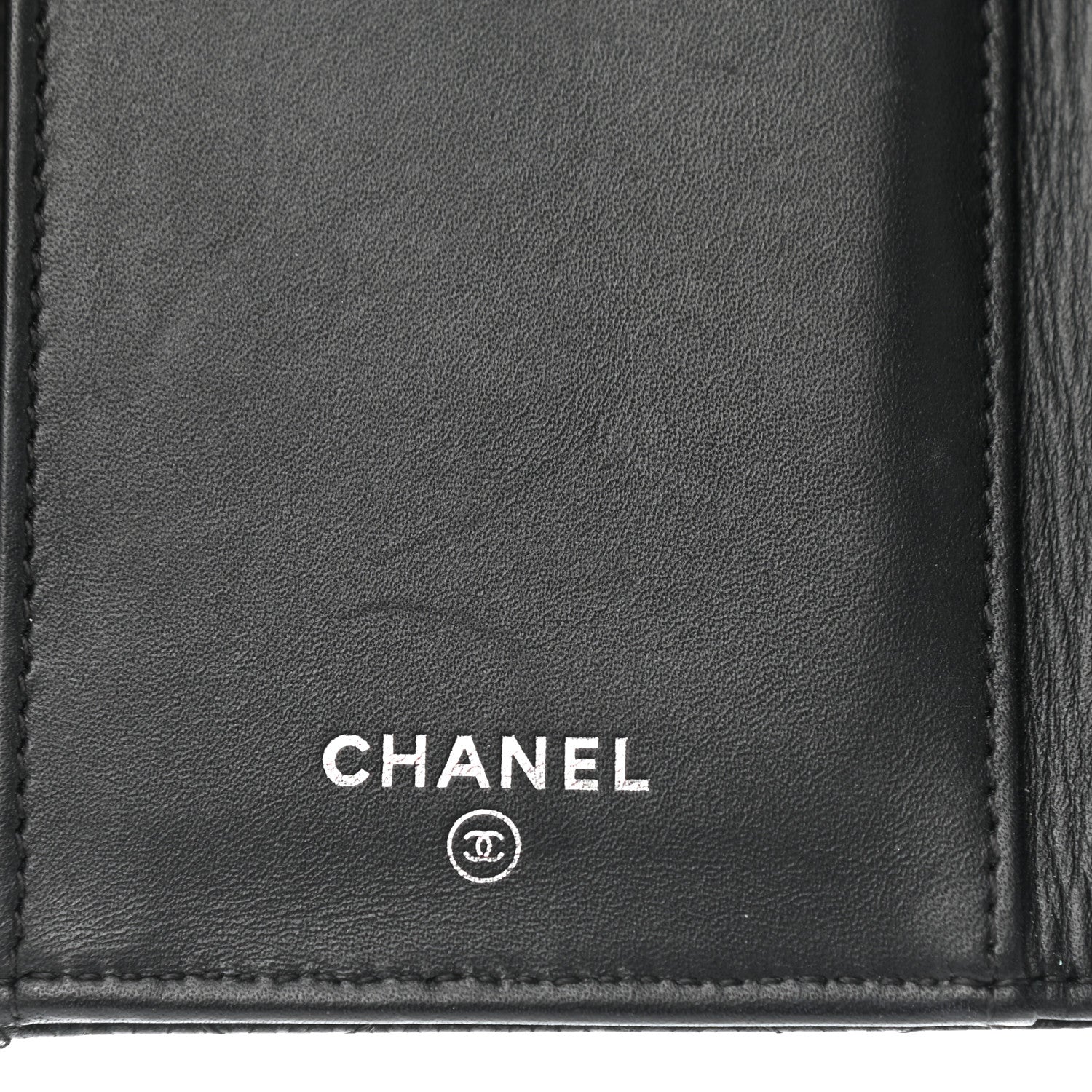 Chanel Caviar Quilted Flap Phone Holder Wallet Black 6 of 9