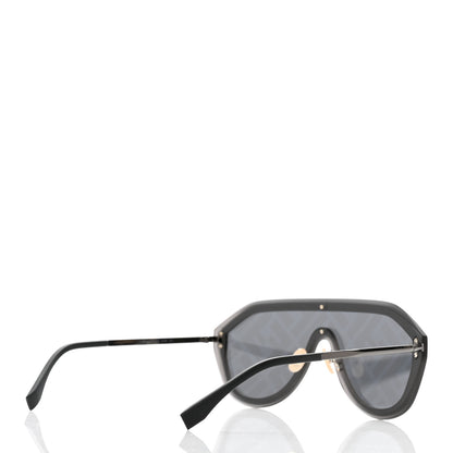 Fendi FF Fabulous Shield Sunglasses FF M0039/G/S Black 4 of 10