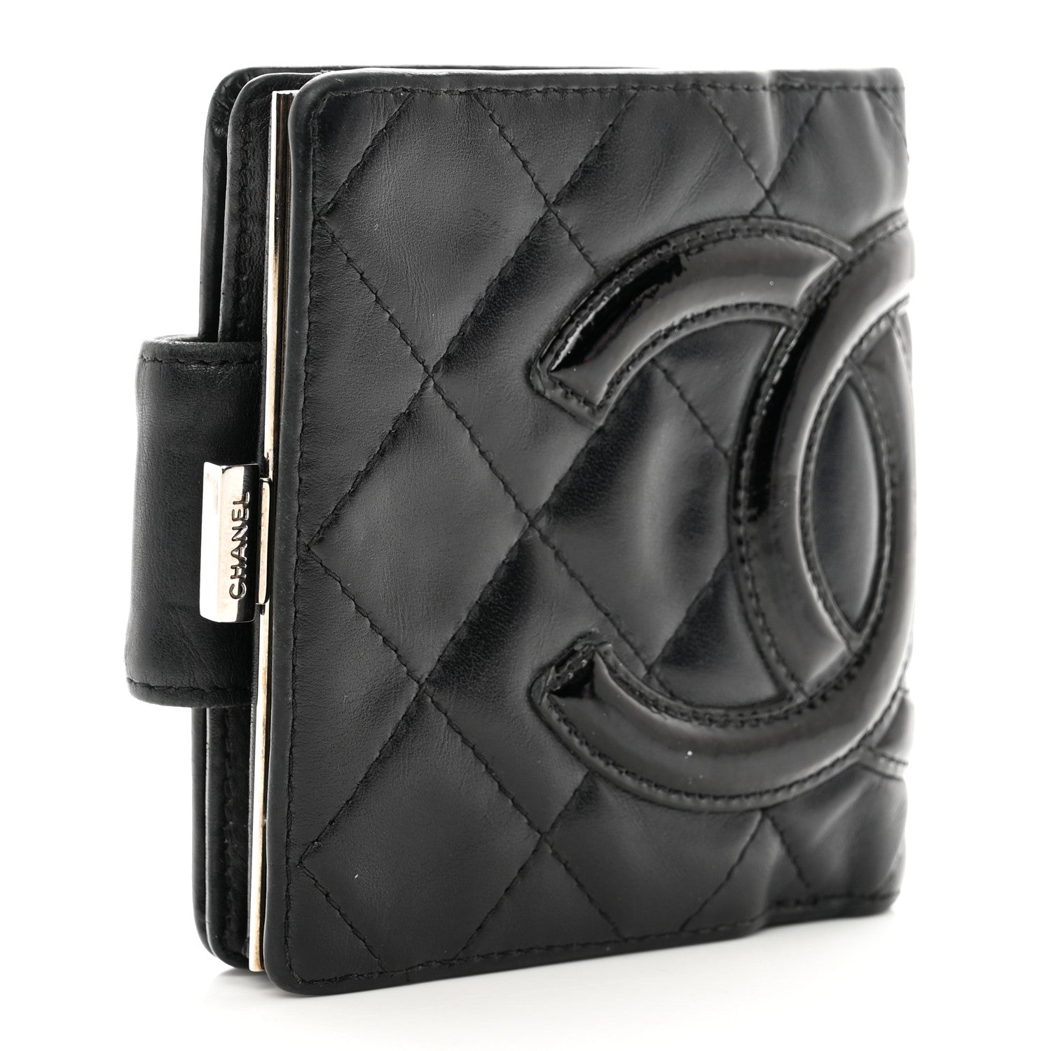 Chanel Calfskin Quilted Cambon Bi-Fold Wallet Black 3 of 12