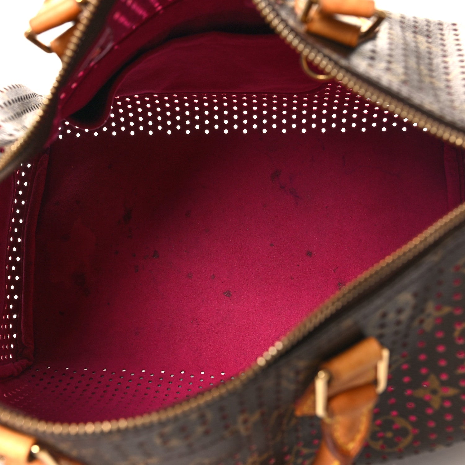 Louis Vuitton Monogram Perforated Speedy 30 Fuchsia 5 of 14