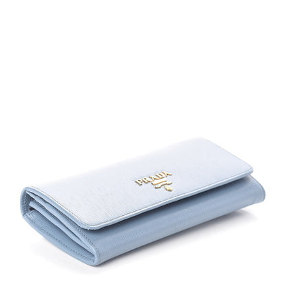 Prada Vitello Move Continental Flap Wallet Astrale Blue 4 of 7