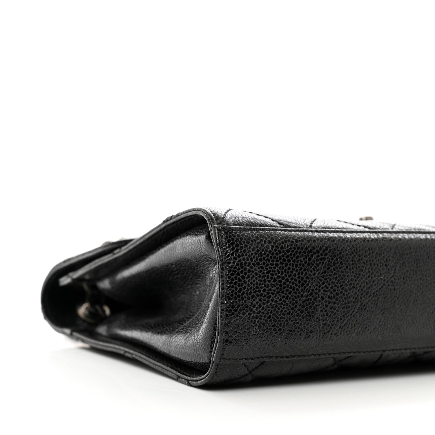 Chanel Crumpled Grained Calfskin Medium CC Crave Flap Black 9 of 11