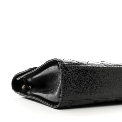 Chanel Crumpled Grained Calfskin Medium CC Crave Flap Black 9 of 11
