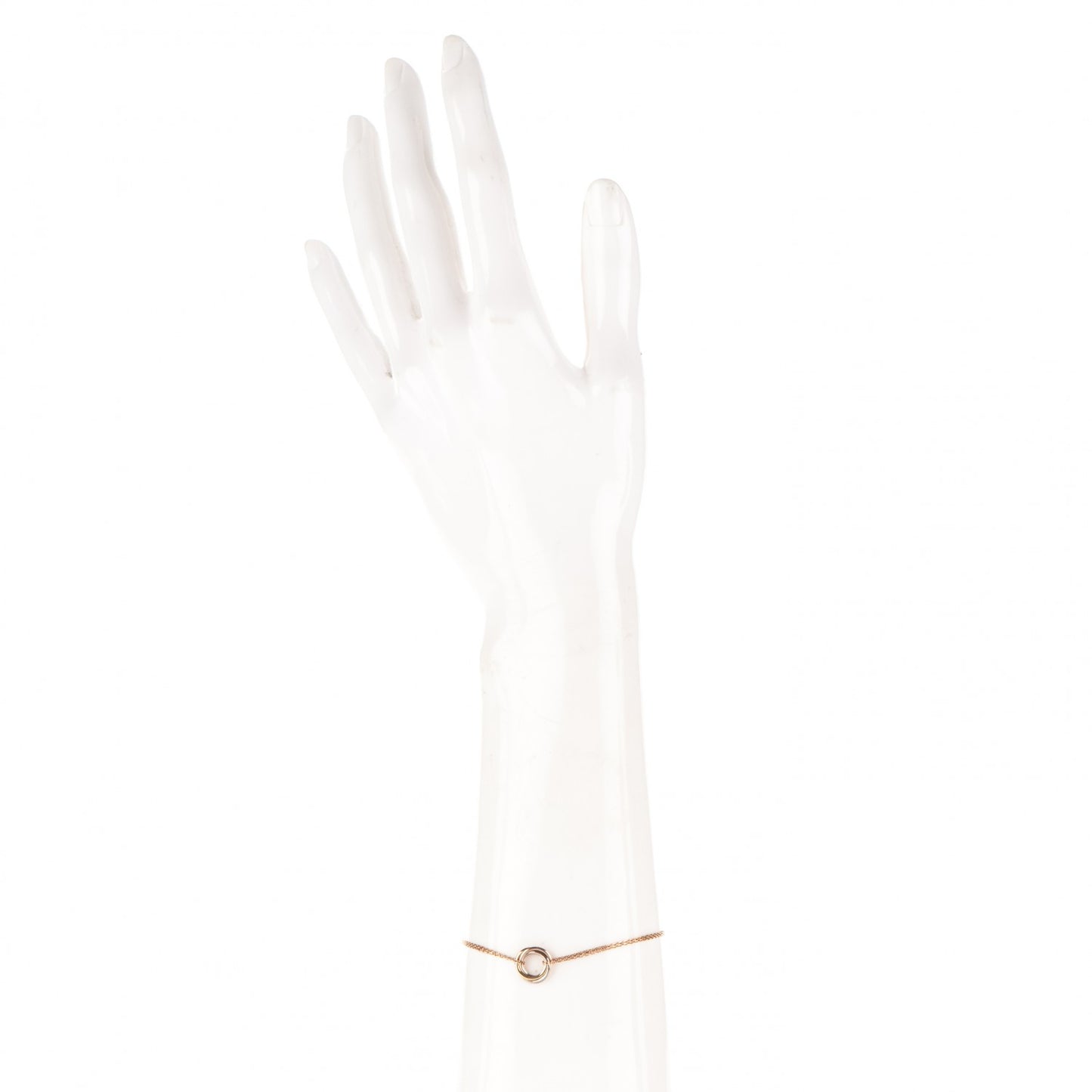 18K Pink Yellow White Gold Trinity Bracelet