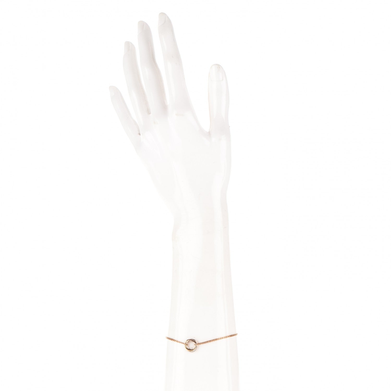 Cartier 18K Pink Yellow White Gold Trinity Bracelet 2 of 6