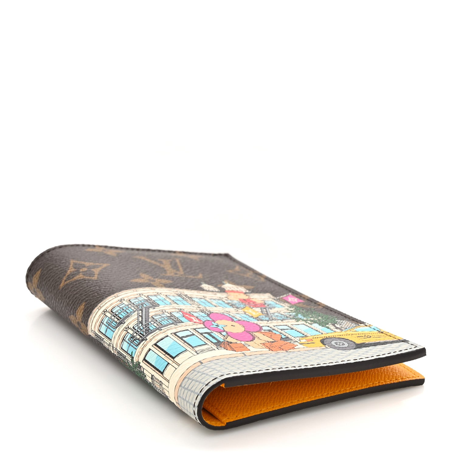 Louis Vuitton Monogram 2022 Christmas Animation New York Soho Passport Cover Yellow 4 of 8