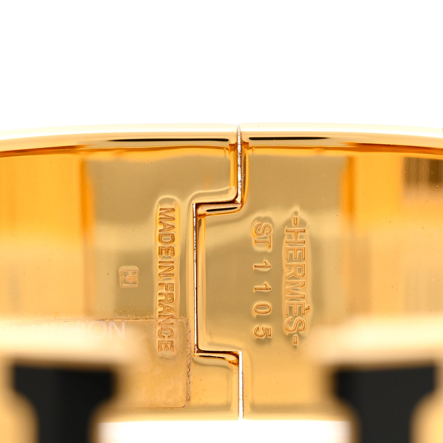 Enamel Wide Clic Clac H Bracelet PM Black