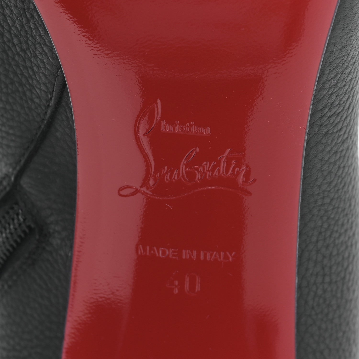 Christian Louboutin Calf Morphee Catenabontina 85 Booties 40 Black 6 of 7