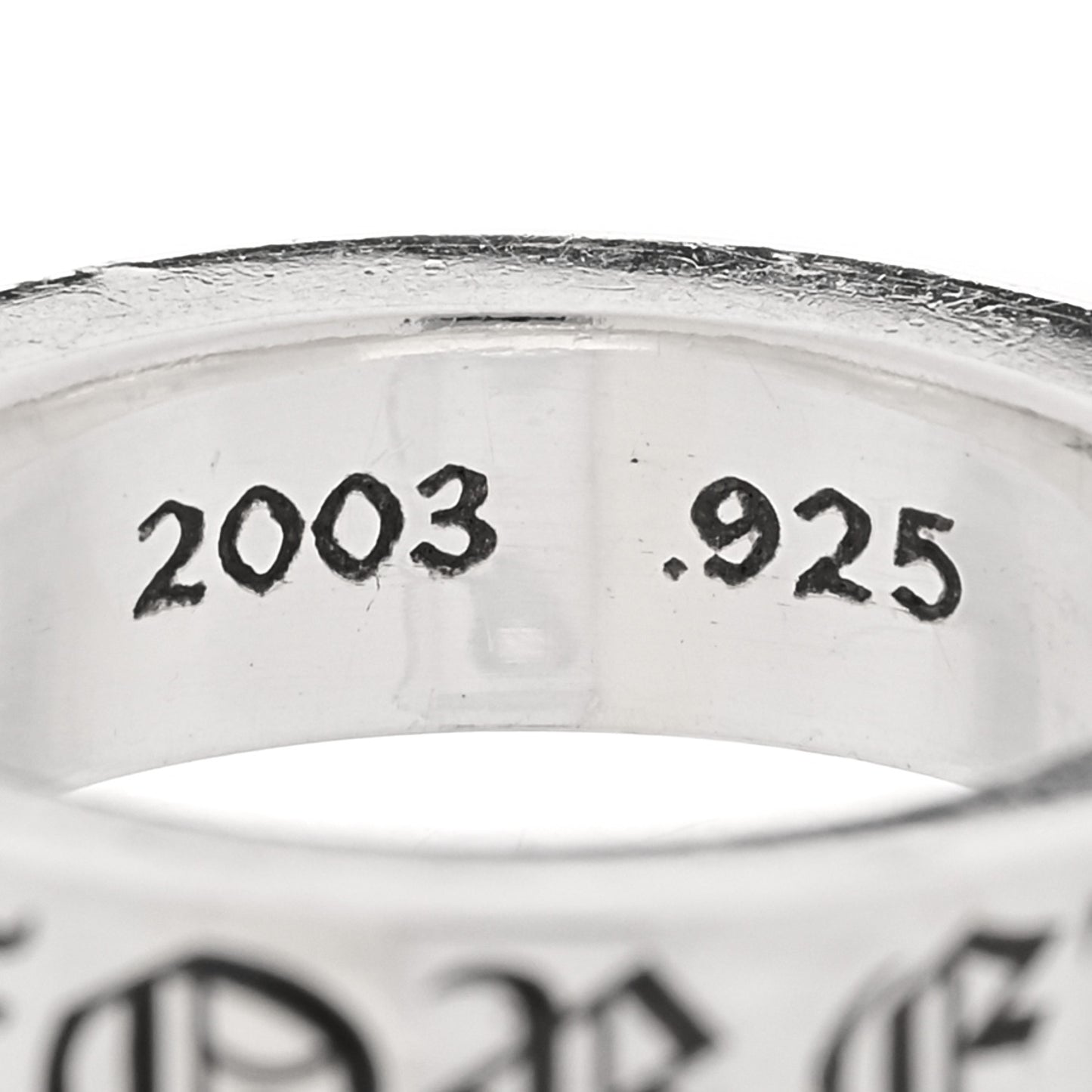 Sterling Silver Cross CH Forever Spacer Ring 54 7