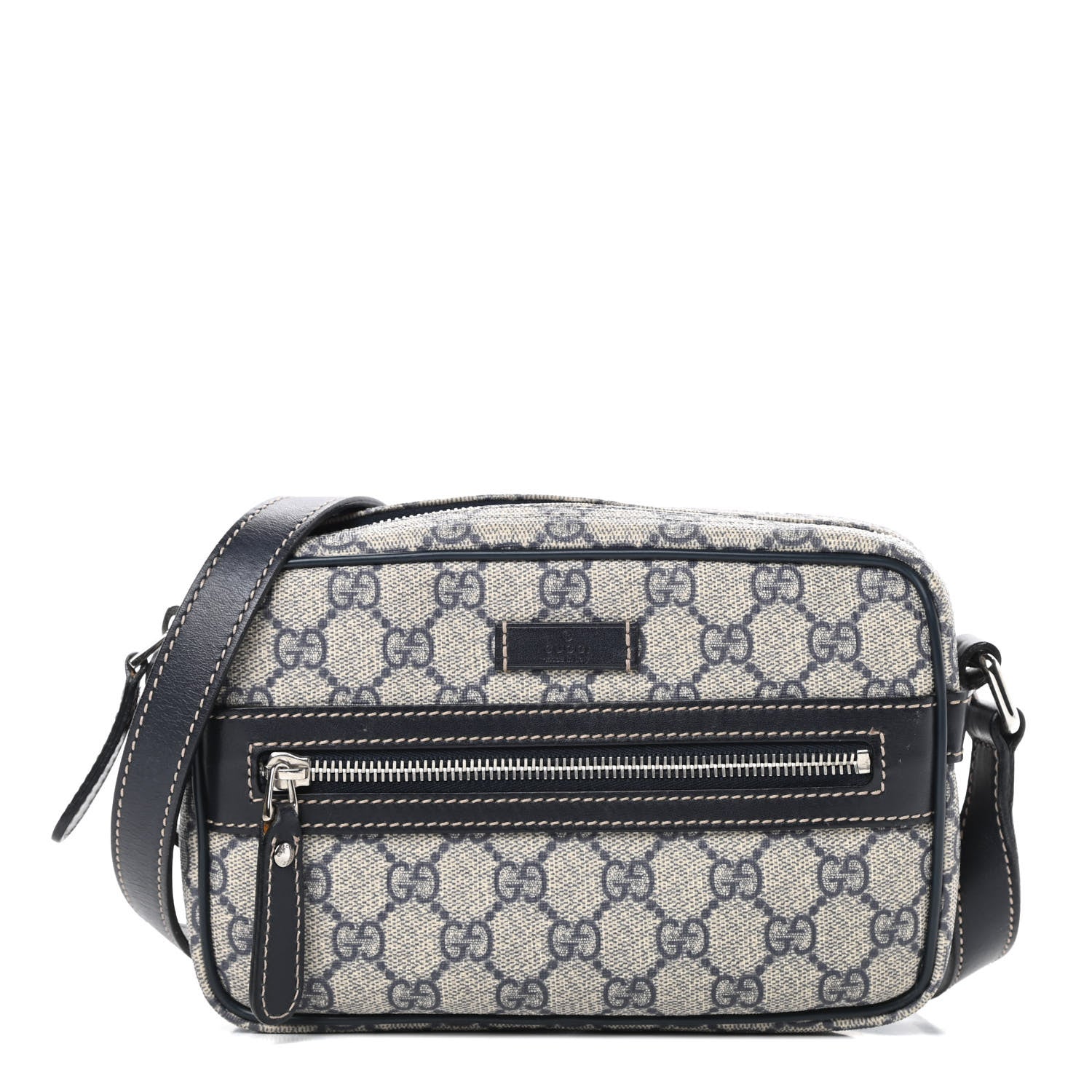 Gucci GG Plus Monogram Small Shoulder Bag Navy 1 of 13