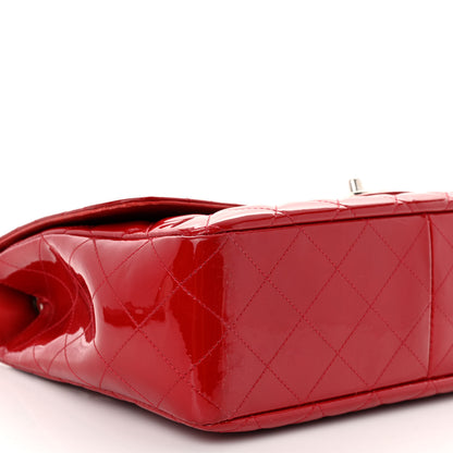 Chanel Patent Quilted Jumbo Single Flap Red 9 of 12