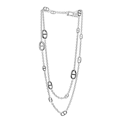 Hermes Sterling Silver Farandole Necklace 120 3 of 7