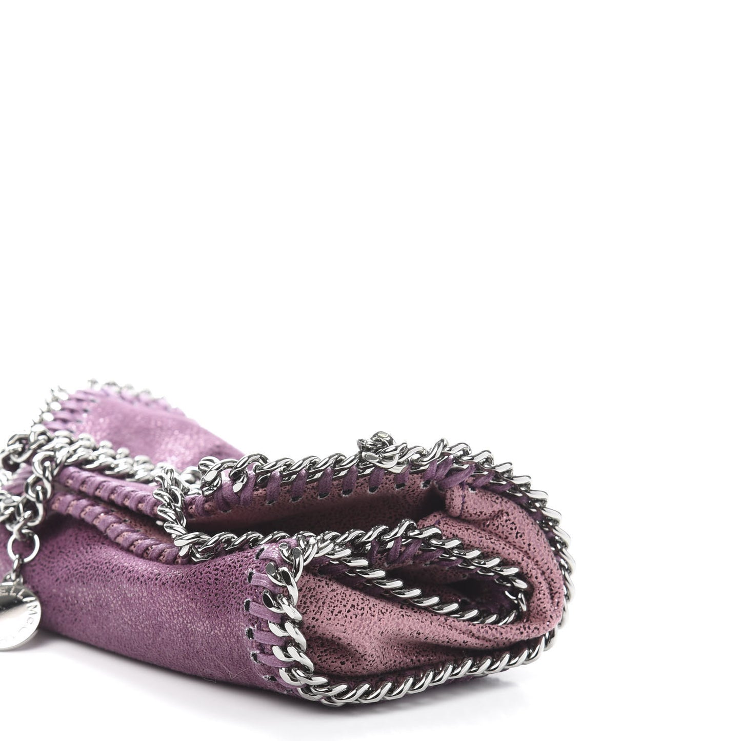 Metallic Shaggy Deer Degrade Tiny Falabella Tote Purple