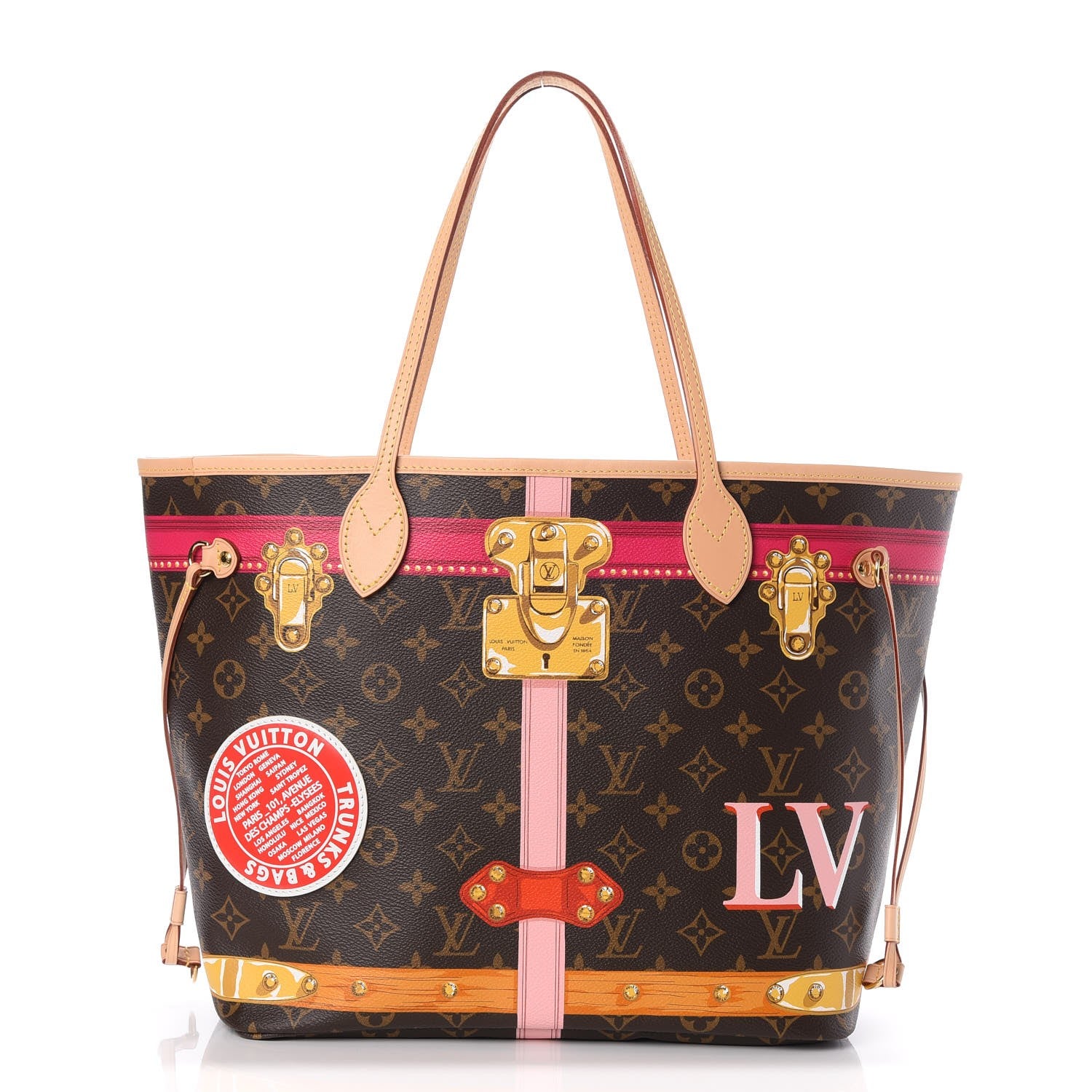 Louis Vuitton Monogram Summer Trunks Neo Neverfull MM 1 of 8