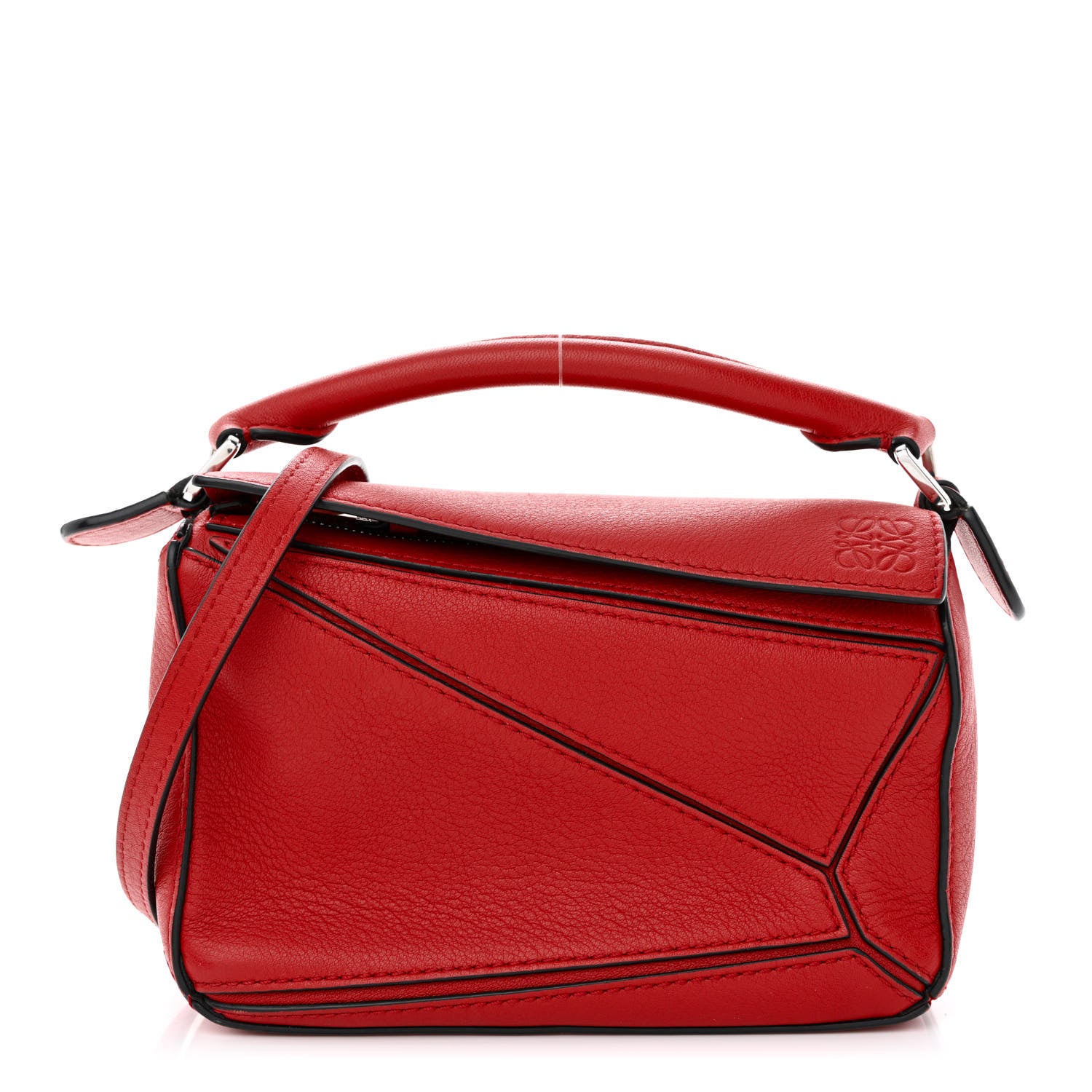 Loewe Calfskin Mini Puzzle Bag Pomodoro 1 of 10