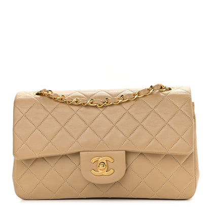 Chanel Lambskin Quilted Small Double Flap Beige 1 of 14